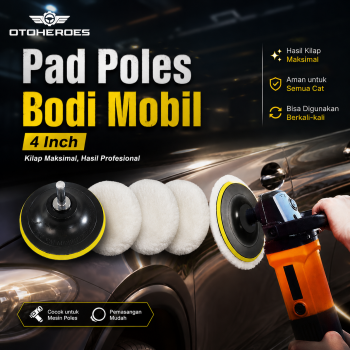 OTOHEROES Pad Poles Bodi Mobil Wol Buffer Polishing 4 Inch 5 PCS - DB5