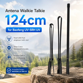 ABBR Antena HT Walkie Talkie Radio SMA Female for Baofeng UV-5RH UV - AB-44