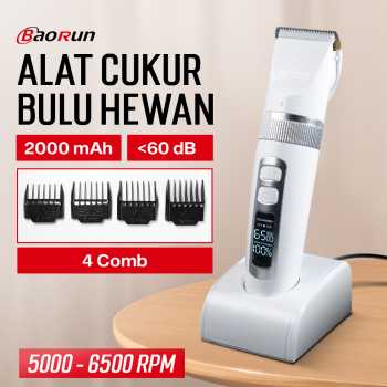 BaoRun PRO Cukur Elektrik Bulu Hewan Anjing Pet Grooming Rechargeable - P9