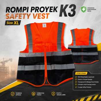 SPARDWEAR Rompi Proyek K3 Safety Vest Reflective High Visibility - 316