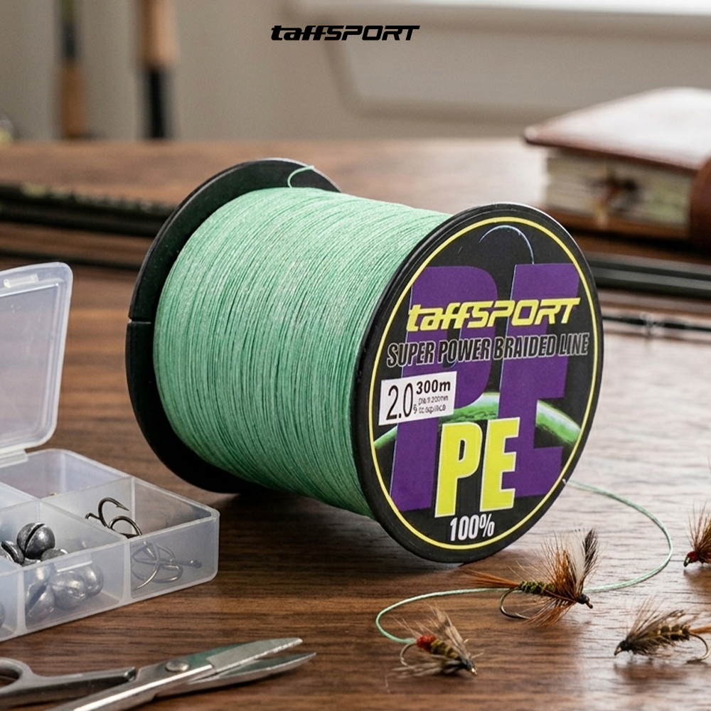 TaffSPORT Senar Tali Benang Pancing Fishing Line PE Braided 300M 2.0 - TF102 Gambar produk TaffSPORT Senar Tali Benang Pancing Fishing Line PE Braided 300M 2.0 - TF102 - 6