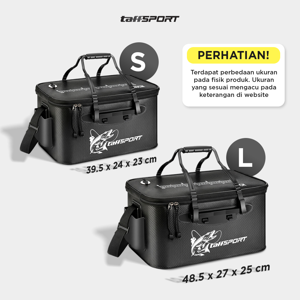 TaffSPORT Tas Pancing Ember Lipat Waterproof EVA Fishing Bucket S - INU121 Gambar produk TaffSPORT Tas Pancing Ember Lipat Waterproof EVA Fishing Bucket S - INU121 - 6