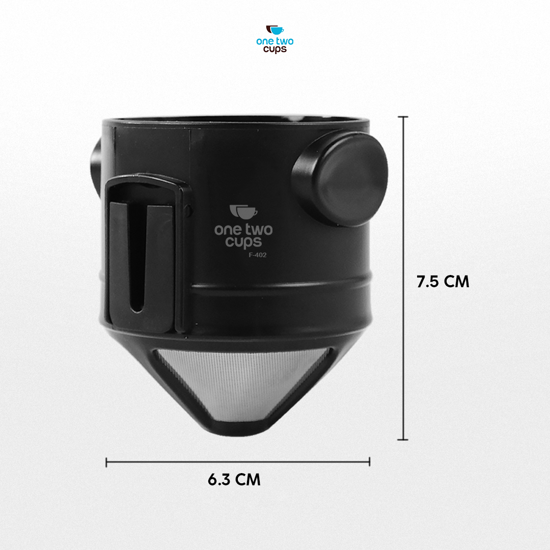 One Two Cups Filter Penyaring Kopi Portable Cone Coffee Dripper - F-402 Gambar produk One Two Cups Filter Penyaring Kopi Portable Cone Coffee Dripper - F-402 - 8