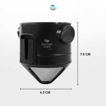 Gambar produk One Two Cups Filter Penyaring Kopi Portable Cone Coffee Dripper - F-402 - 8