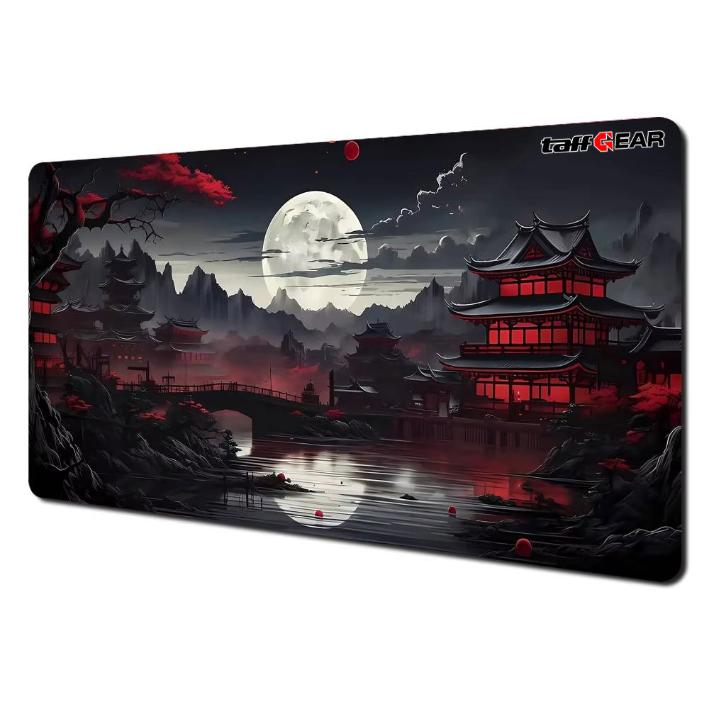 TaffGEAR Mouse Pad Gaming Moon Night Red Pavilion Desk Mat 300x600x3mm - YL-515 Gambar produk TaffGEAR Mouse Pad Gaming Moon Night Red Pavilion Desk Mat 300x600x3mm - YL-515 - 2