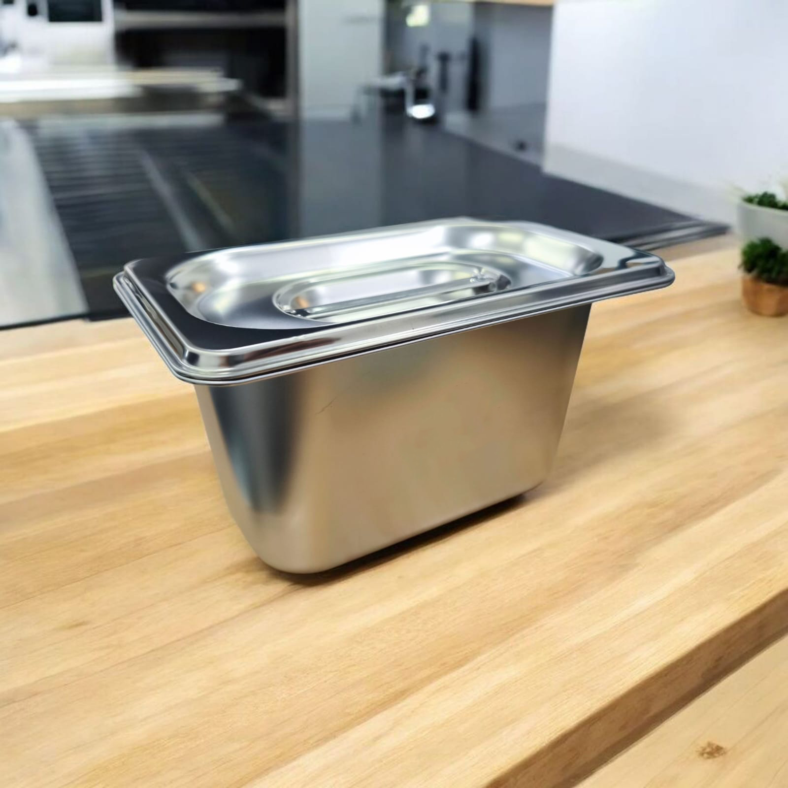 One Two Cups Food Container Stainless Steel Wadah Makanan Prasmanan 1/9x10cm - GN-201 Gambar produk One Two Cups Food Container Stainless Steel Wadah Makanan Prasmanan 1/9x10cm - GN-201 - 1