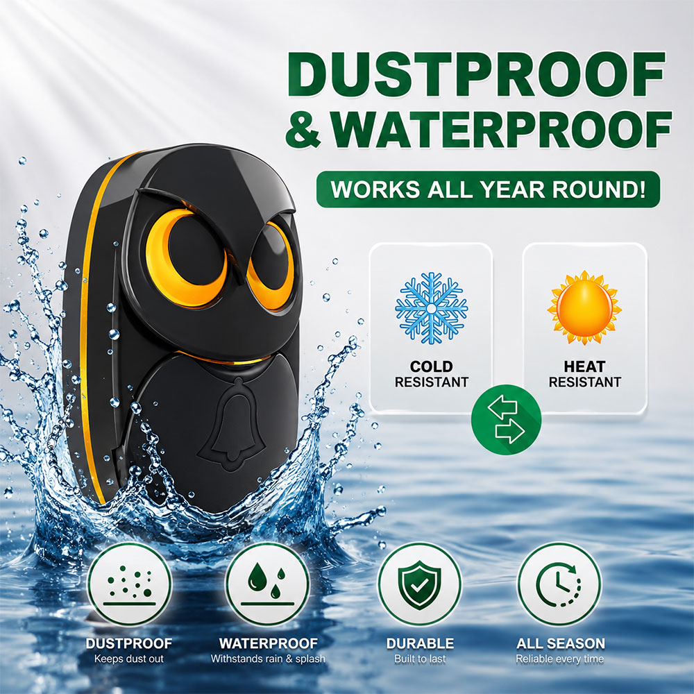 HT Bel Pintu Wireless Doorbell Waterproof 35 Tunes Plug In - HB-808B Gambar produk HT Bel Pintu Wireless Doorbell Waterproof 35 Tunes Plug In - HB-808B - 5