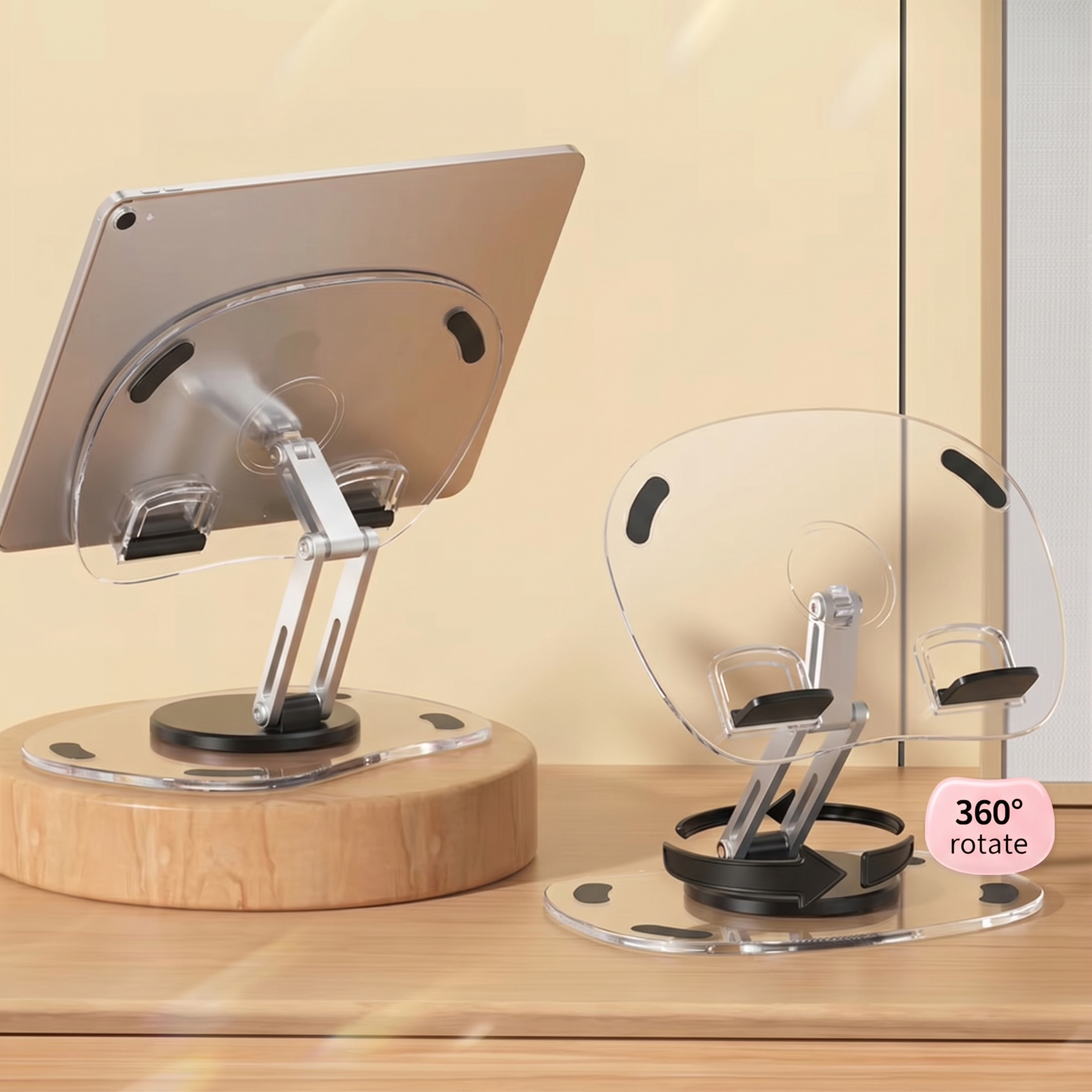 EMTRA Stand Tablet Foldable Aluminium Holder 360 Rotation 4-13 Inch - Q16 Gambar produk EMTRA Stand Tablet Foldable Aluminium Holder 360 Rotation 4-13 Inch - Q16 - 1