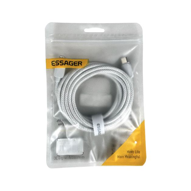ESSAGER Kabel Data Type C to Lightning Fast Charging Braided 3A 29W 2M - ES-X46 Gambar produk ESSAGER Kabel Data Type C to Lightning Fast Charging Braided 3A 29W 2M - ES-X46 - Kemasan