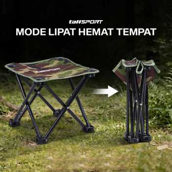 Gambar produk TaffSPORT Kursi Lipat Outdoor Mancing Portable Oxford Folding Chair - ZDY01 - 1