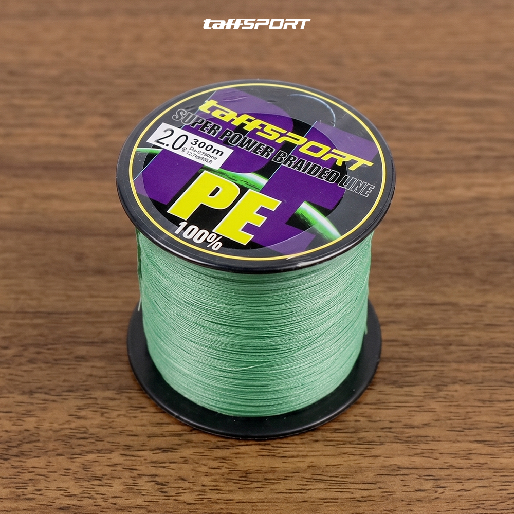 TaffSPORT Senar Tali Benang Pancing Fishing Line PE Braided 300M 2.0 - TF102 Gambar produk TaffSPORT Senar Tali Benang Pancing Fishing Line PE Braided 300M 2.0 - TF102 - Kemasan