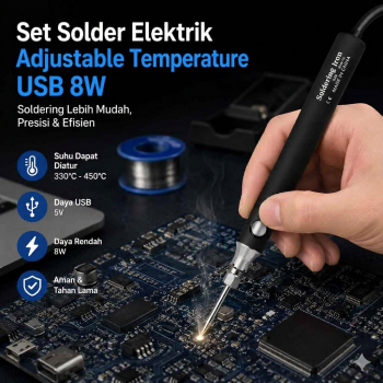 Aideepen Set Solder Elektrik Adjustable Temperature USB 8W 5V - CT-8