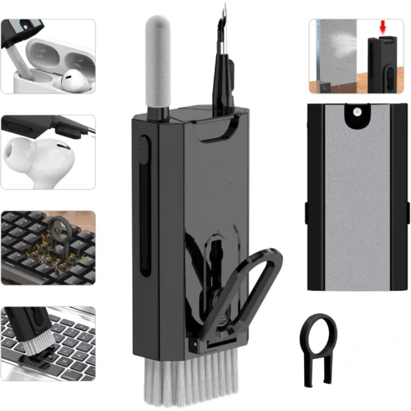 DEMIUM Sikat Pembersih Keyboard Cleaning Brush 8in1 with Liquid - Q8 Gambar produk DEMIUM Sikat Pembersih Keyboard Cleaning Brush 8in1 with Liquid - Q8 - 1