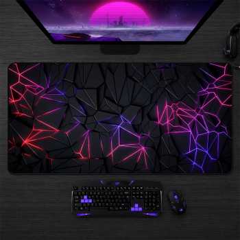 Gambar produk TaffGEAR Mouse Pad Gaming Polygonal Desk Mat Anti Slip 300x600x3mm - LM-990