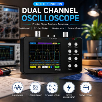 ENGINEER Oscilloscope Digital Dual Channel Lissajous Mode 3.2 Inch - SCO2