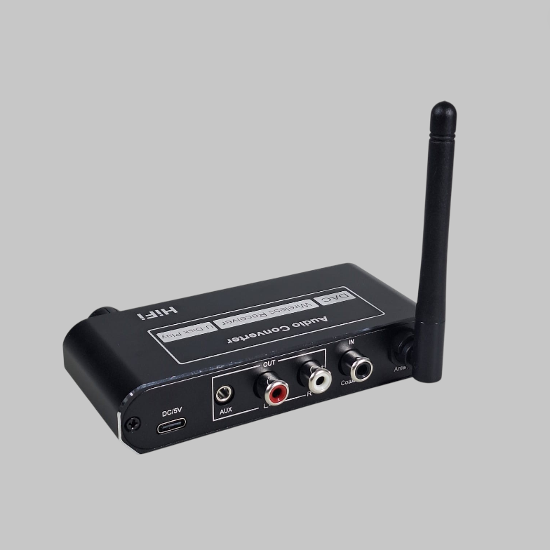 VKTECH DAC Audio Bluetooth Receiver HiFi Converter Digital to Analog - D200 Gambar produk VKTECH DAC Audio Bluetooth Receiver HiFi Converter Digital to Analog - D200 - 1