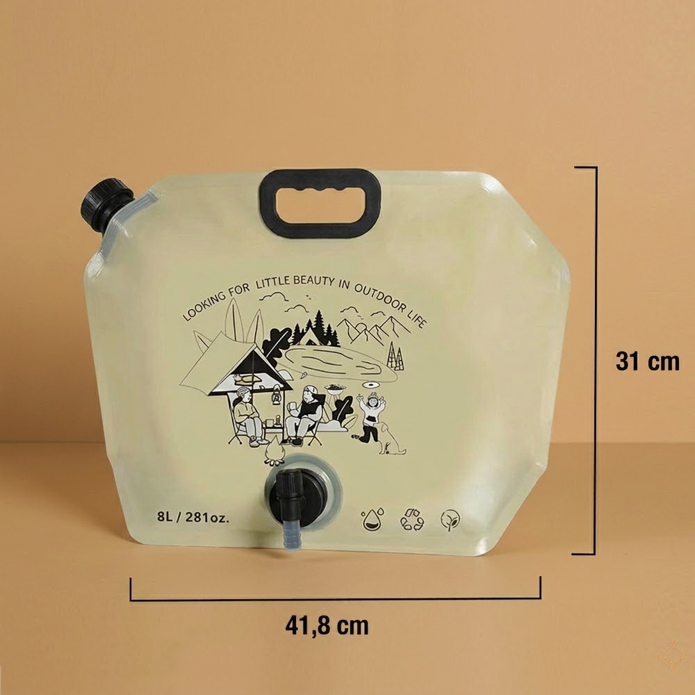 WATORU Kantong Air Minum Lipat Multifungsi Portable Water Bag Keran 8L - SD-8 Gambar produk WATORU Kantong Air Minum Lipat Multifungsi Portable Water Bag Keran 8L - SD-8 - 8