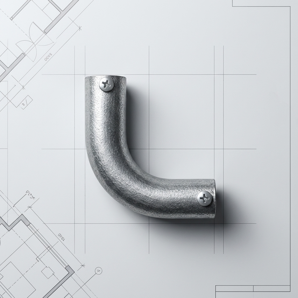 Elbow Pipa Kabel Listrik Fitting Conduit Knee Knie L 90 Galvanis 22mm Gambar produk Elbow Pipa Kabel Listrik Fitting Conduit Knee Knie L 90 Galvanis 22mm - 3