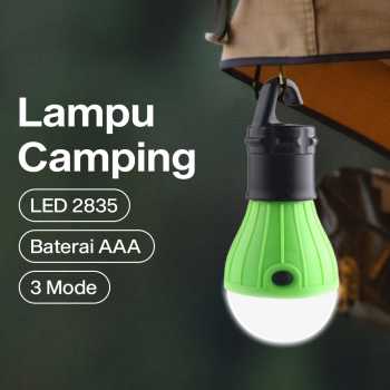 Gambar produk TTent Lampu LED Bohlam Camping Tenda Waterproof Cool White 1.5W 6000K - 5188