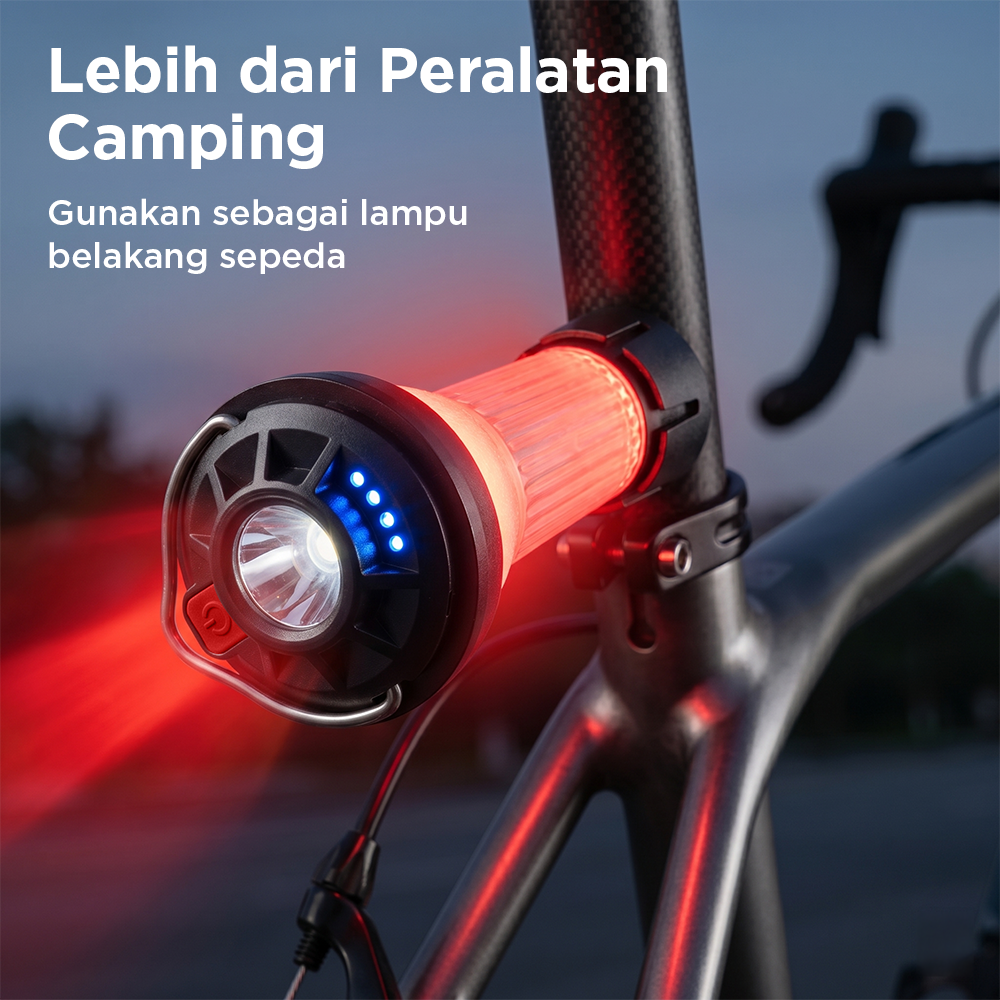 JANGYA Lampu LED Camping Lantern Dimmable Waterproof 2200mAh - HY-777 Gambar produk JANGYA Lampu LED Camping Lantern Dimmable Waterproof 2200mAh - HY-777 - 3