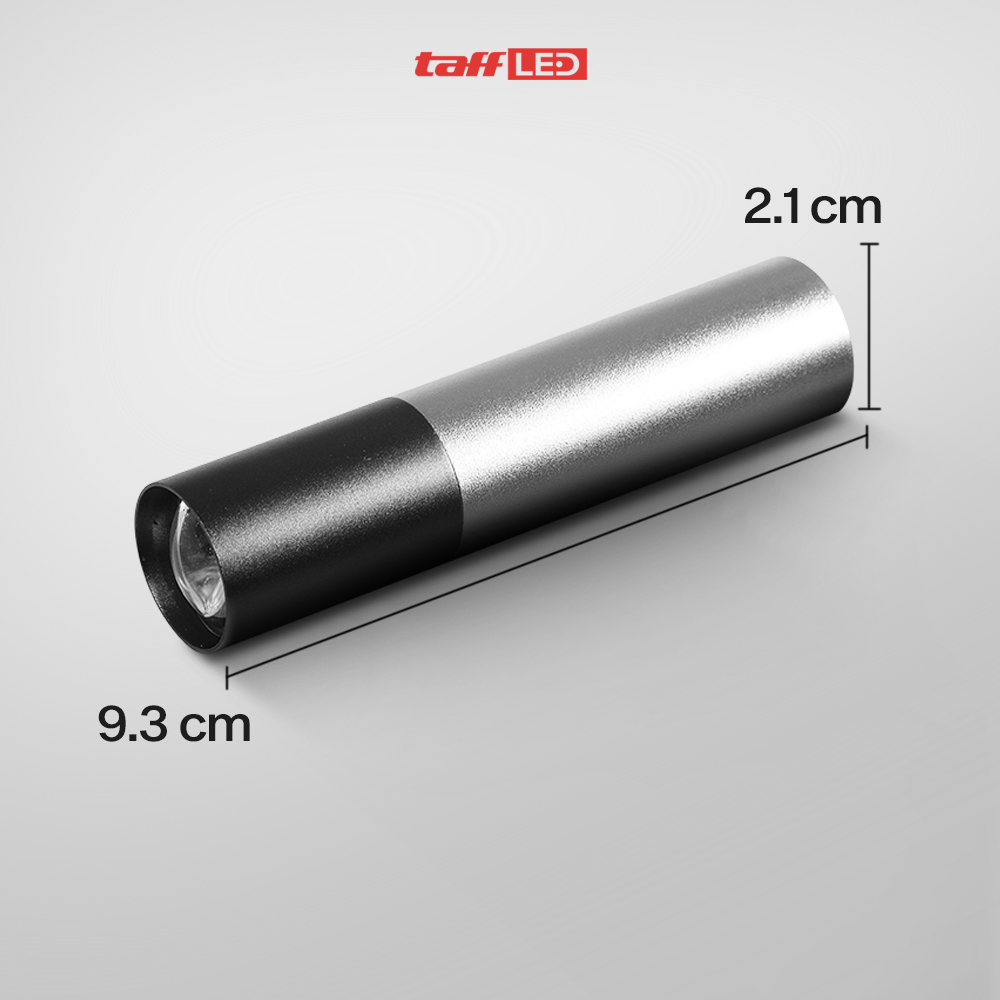 TaffLED Senter LED Mini Flashlight USB Rechargeable Aluminium Body XPE - 3187 Gambar produk TaffLED Senter LED Mini Flashlight USB Rechargeable Aluminium Body XPE - 3187 - 7