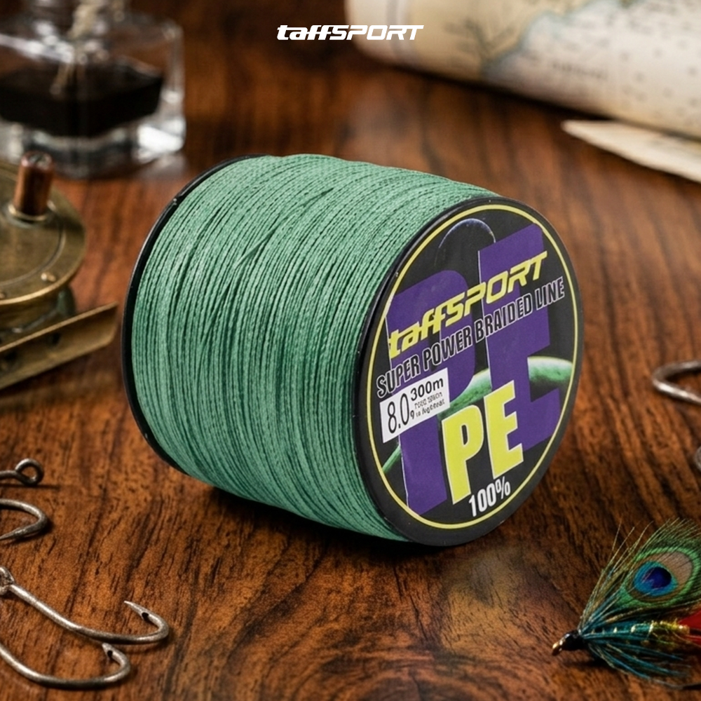 TaffSPORT Senar Tali Benang Pancing Fishing Line PE Braided 300M 8.0 - TF102 Gambar produk TaffSPORT Senar Tali Benang Pancing Fishing Line PE Braided 300M 8.0 - TF102 - 6