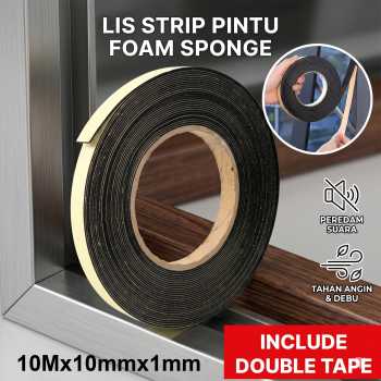 TaffPACK Lis Strip Pintu Door Foam Sponge Rubber Seal - KK-062