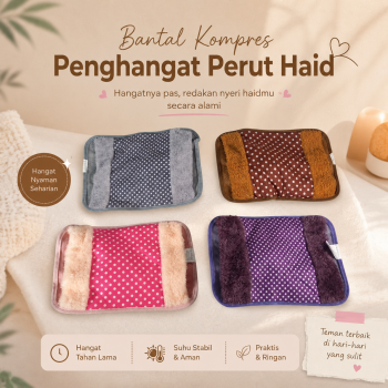 HEJ Bantal Penghangat Perut Haid Elektrik Kompres Hot Water Bag - HJ-2050