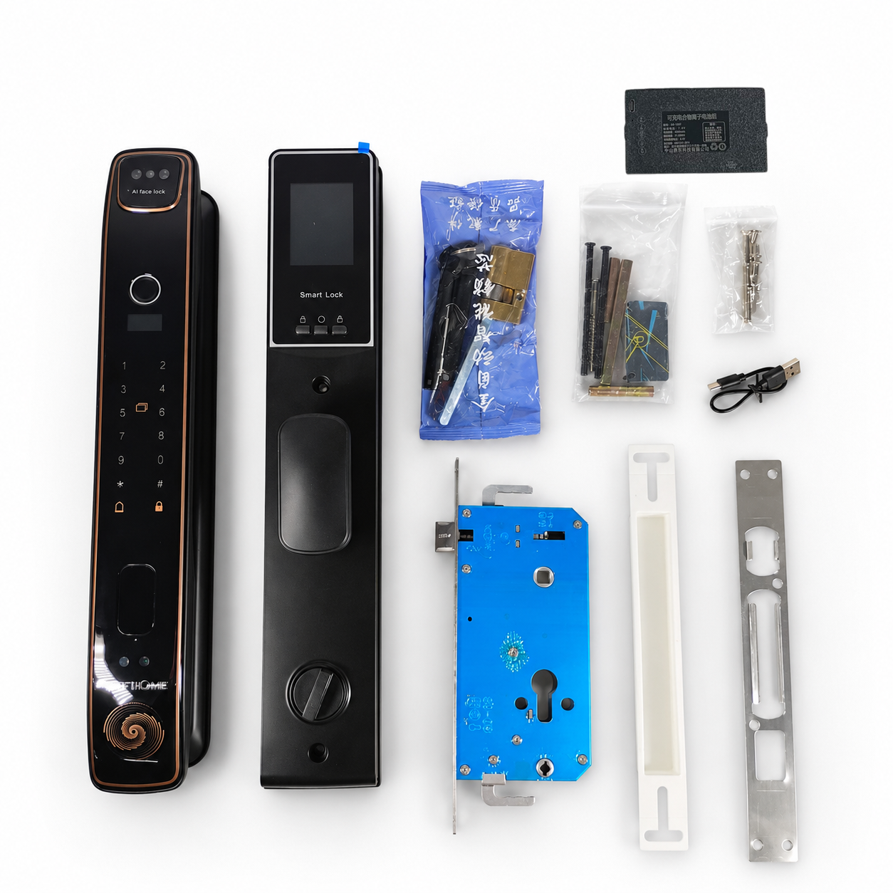 TaffHOME Smart Door Lock Fingerprint Face Recognition Password - 5S Gambar produk TaffHOME Smart Door Lock Fingerprint Face Recognition Password - 5S - 5