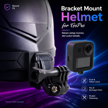 Gambar produk HEONYIRRY Bracket Mount Helmet for GoPro Hero DJI Action Camera - HE11