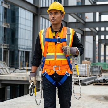 Gambar produk Stroux Safety Full Body Harness Protection Belt 1.6M Rope Type O Hooks - SRX22 - 4