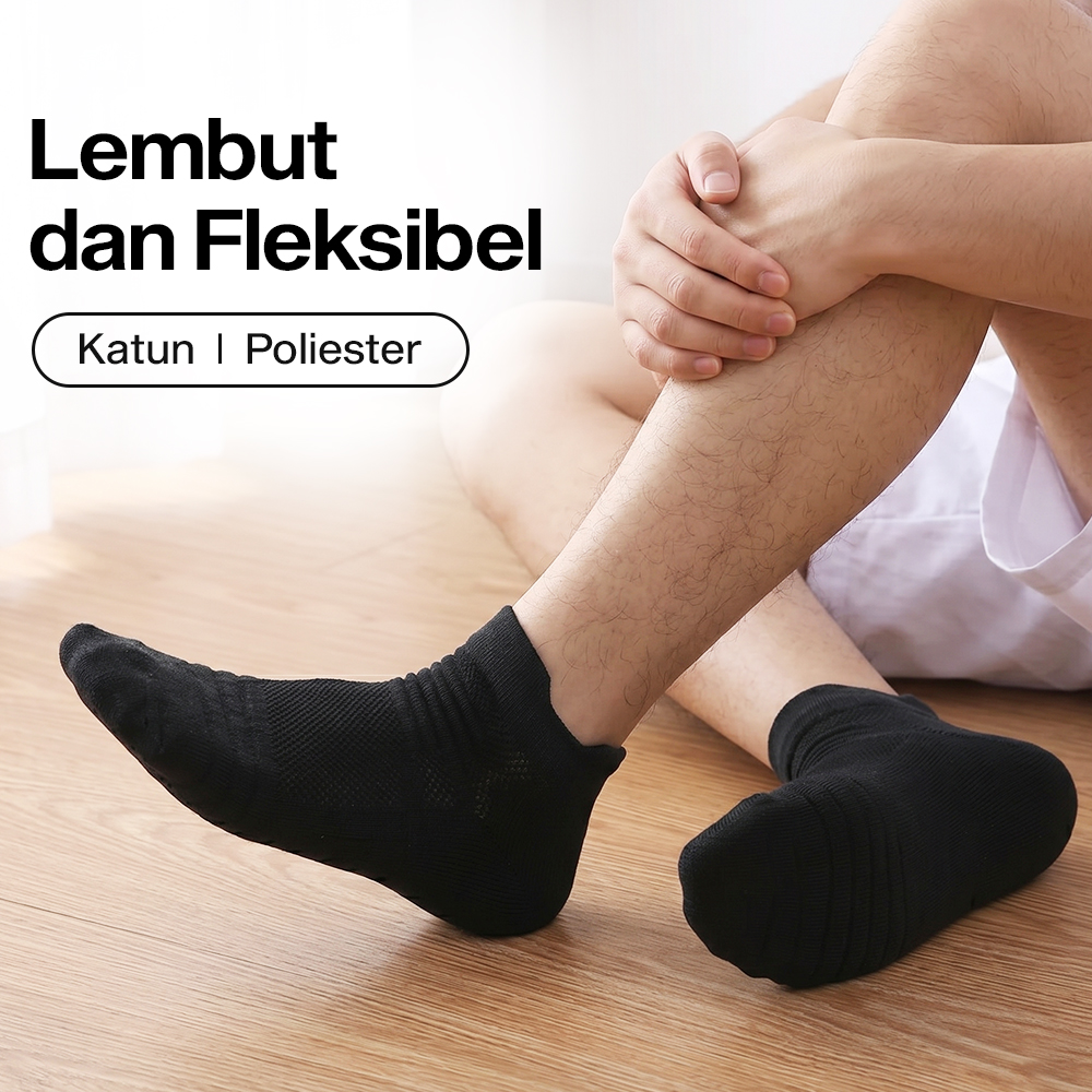 ATLKO Kaos Kaki Pendek Olahraga Towel Sock Unisex 37-46 3 Pasang - S072 Gambar produk ATLKO Kaos Kaki Pendek Olahraga Towel Sock Unisex 37-46 3 Pasang - S072 - 3
