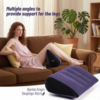 BITEFU Bantal Angin Segitiga PVC Triangle Inflatable Pillow 45cm - A001