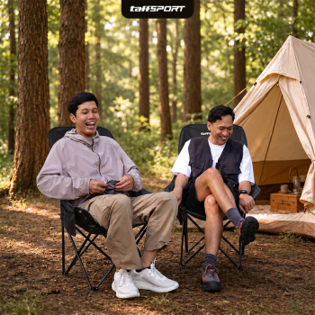 Gambar produk TaffSPORT Kursi Lipat Outdoor Camping Portable Oxford Folding Chair - TP2 - 7