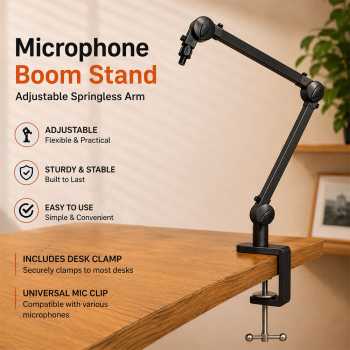 CALANDIS Microphone Springless Boom Stand Adjustable - NB35