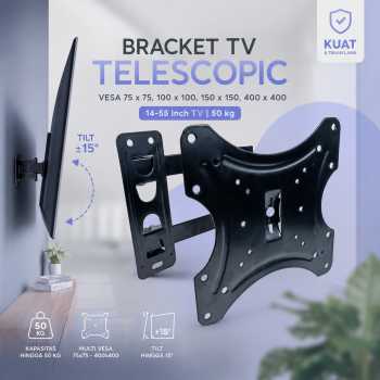 Gambar produk CNXD Bracket TV Telescopic VESA 400x400 for 14-55 Inch TV - HDL-117B-2