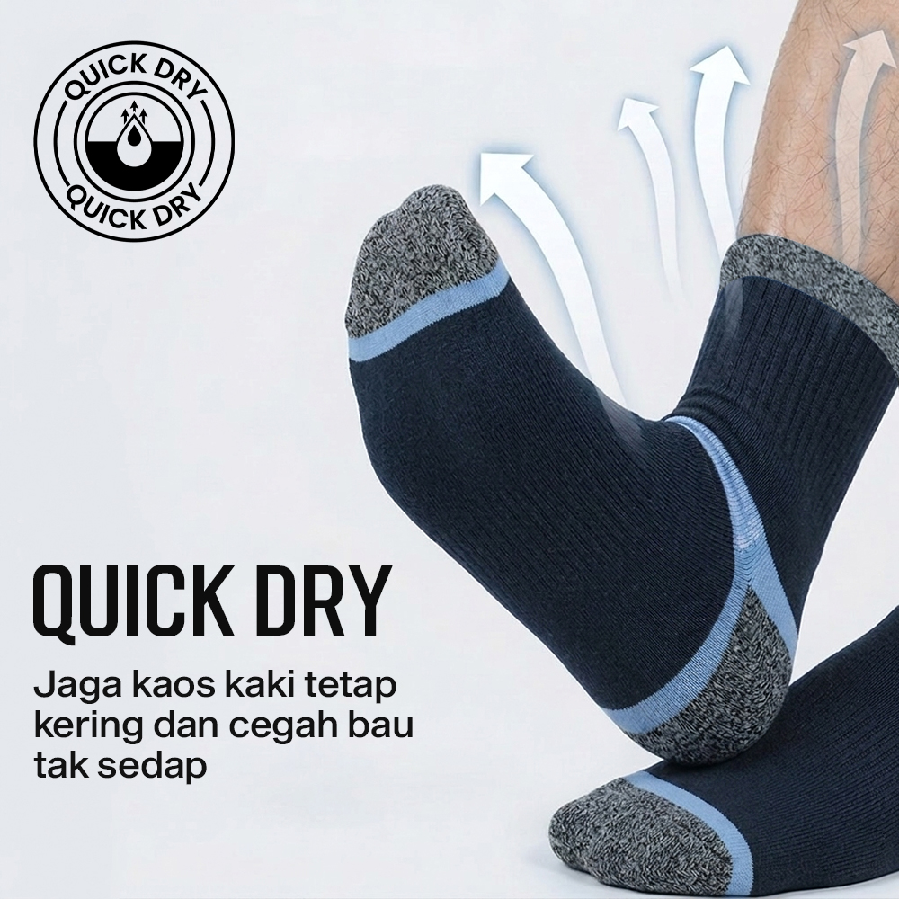 ZTOET Kaos Kaki Pendek Olahraga Quick Dry Breathable Sock Pria 39-45 - WZ173 Gambar produk ZTOET Kaos Kaki Pendek Olahraga Quick Dry Breathable Sock Pria 39-45 - WZ173 - 1