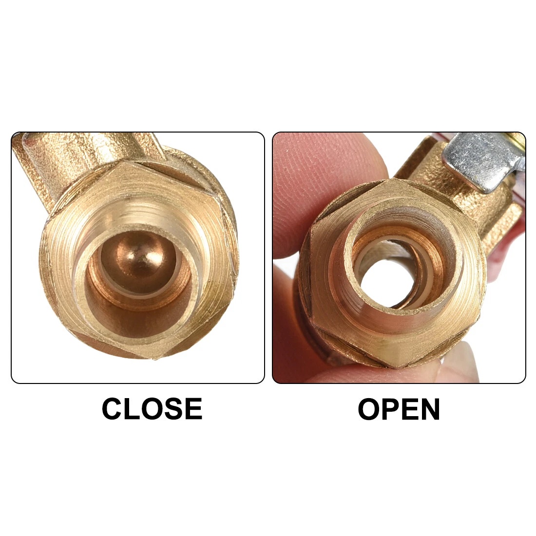 MAXLA Ball Valve Kuningan Stop Kran Air Double Pagoda Brass Iron 10mm - DN40 Gambar produk MAXLA Ball Valve Kuningan Stop Kran Air Double Pagoda Brass Iron 10mm - DN40 - 1