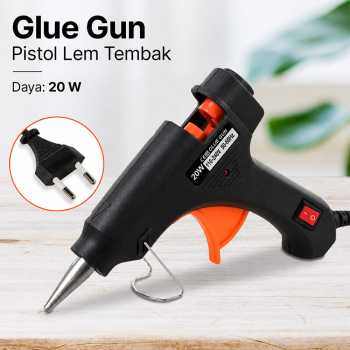 Gambar produk JOT Hot Melt Glue Gun Heating Tool Pistol Lem Tembak Panas 20W - QT-302