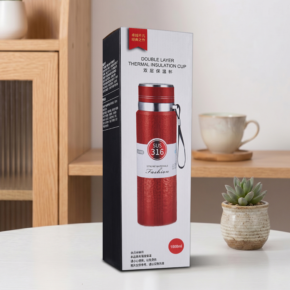 BOUTH Botol Minum Termos Tumbler Air Double Wall Stainless Steel 1L - A1A5 Gambar produk BOUTH Botol Minum Termos Tumbler Air Double Wall Stainless Steel 1L - A1A5 - Kemasan
