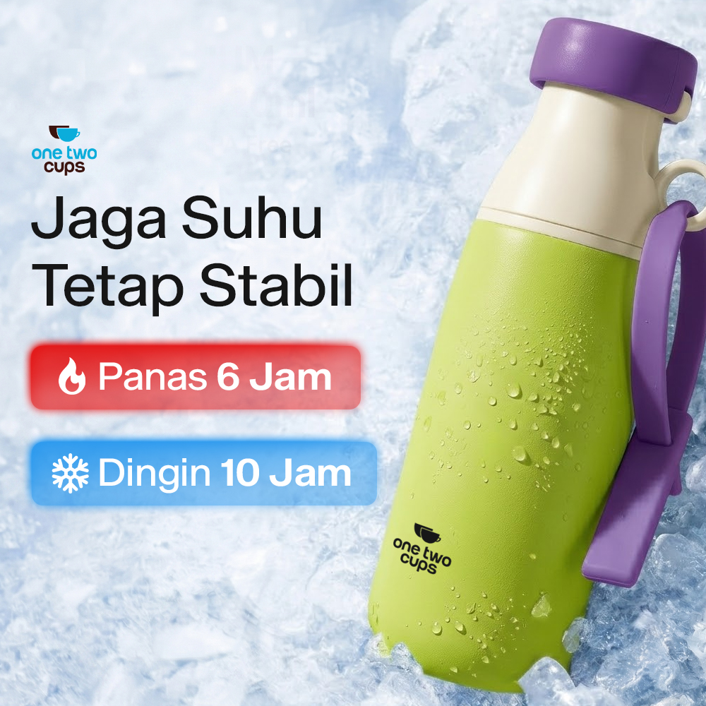 One Two Cups Botol Minum Tumbler Air BPA Free Stainless Steel 520ml - CL520 Gambar produk One Two Cups Botol Minum Tumbler Air BPA Free Stainless Steel 520ml - CL520 - 4