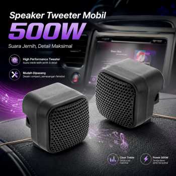 Tiaoping Speaker Tweeter Mobil Pre-Wired 360Angle Modulation 500W 2PCS - TP-004A