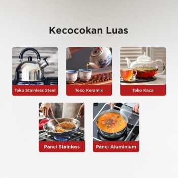 Gambar produk TaffHOME Kompor Listrik 1 Tungku Mini Portable Coil Hot Plate 500W - WY-03B - 5