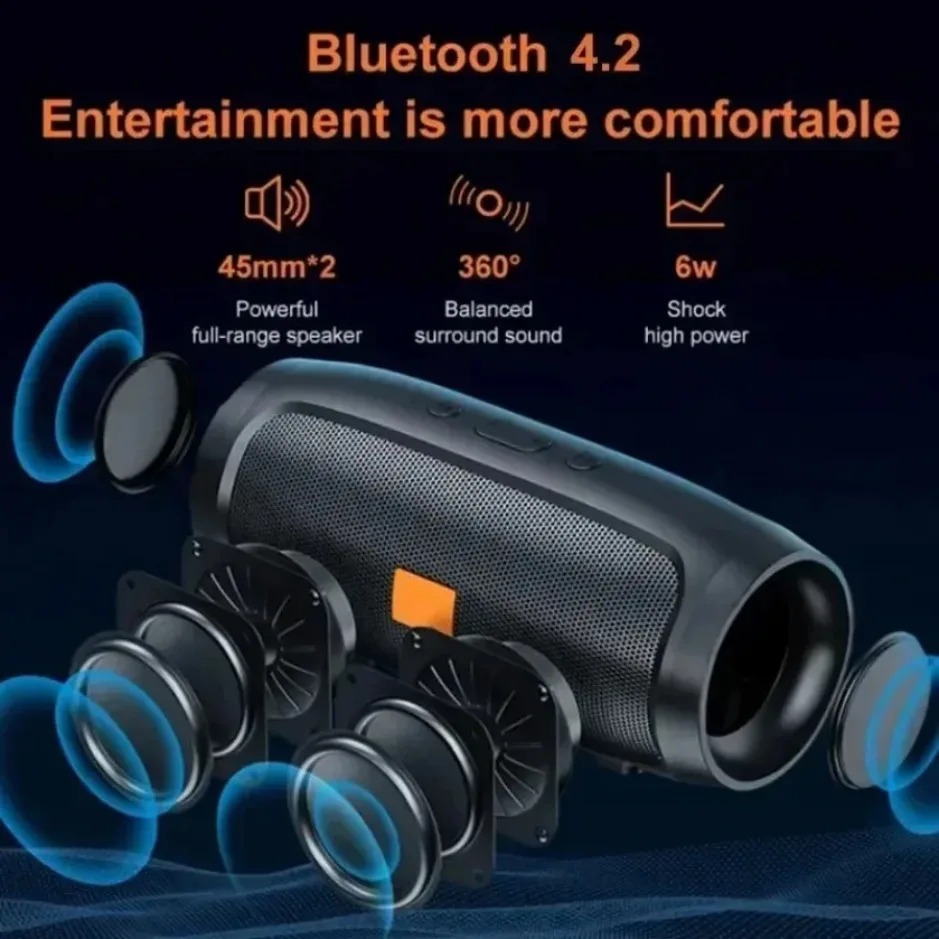 Mengear Speaker Bluetooth Portable Surroud Sound HiFi 800mAh 6W - S50 Gambar produk Mengear Speaker Bluetooth Portable Surroud Sound HiFi 800mAh 6W - S50 - 1