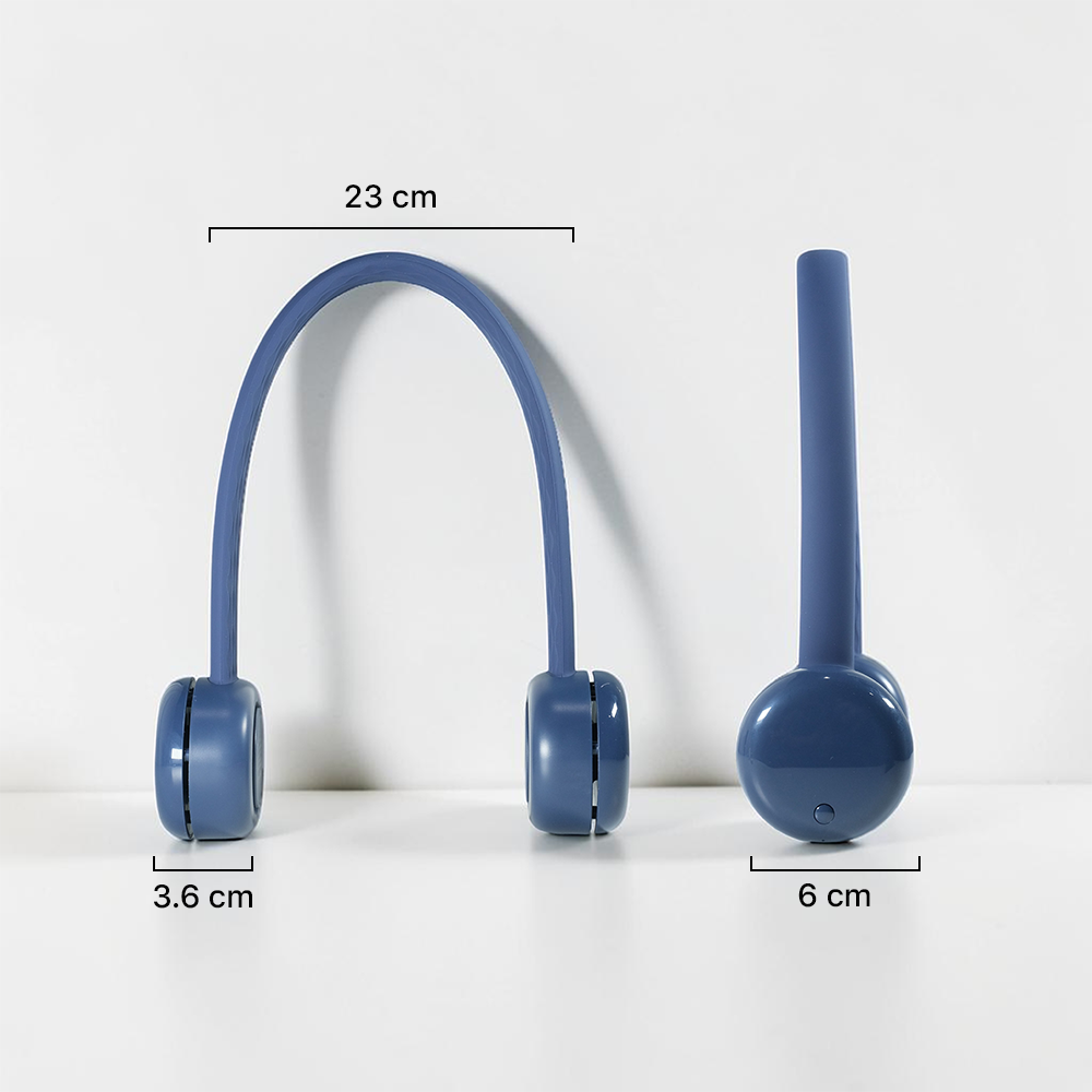 Sanhuo Kipas Leher Portable Flexible 3 Speed Rechargeable 1800mAh - 350 Gambar produk Sanhuo Kipas Leher Portable Flexible 3 Speed Rechargeable 1800mAh - 350 - 8