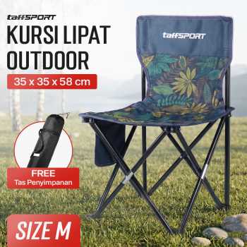 Gambar produk TaffSPORT Kursi Lipat Outdoor Camping Portable Oxford Folding Chair M - OL3336 - Utama
