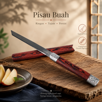 KNIFEZER Pisau Buah Serbaguna Fruit Knife Stainless Steel - Slyz49