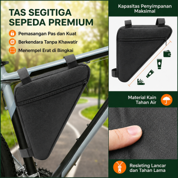 Gambar produk SECOFF Tas Sepeda Segitiga Multifungsi Bicycle Bag Top Tube Frame - SF20