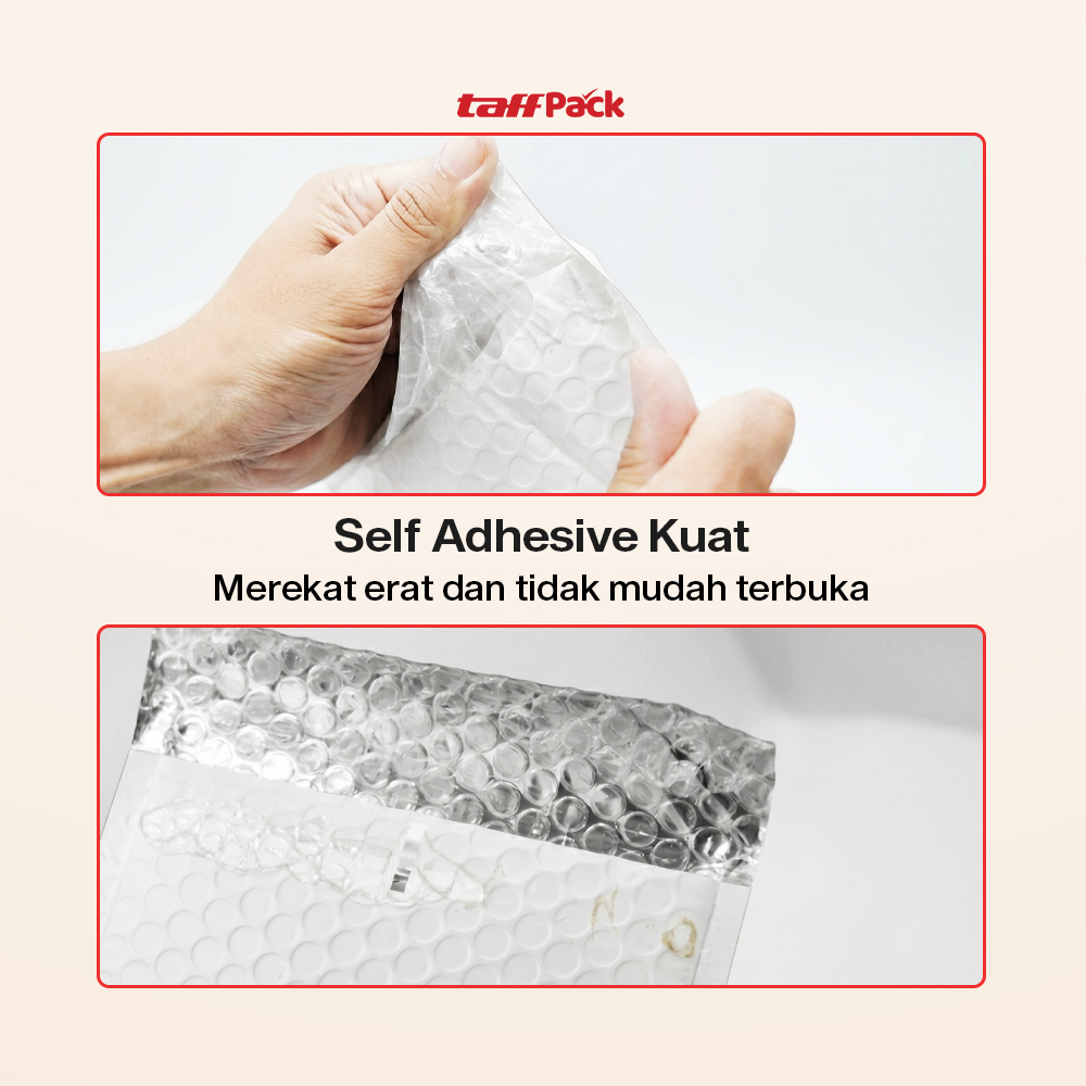 TaffPACK Bubble Mailer Kantong Packing Self Seal 80G 20x30+4CM 210PCS - TB2030 Gambar produk TaffPACK Bubble Mailer Kantong Packing Self Seal 80G 20x30+4CM 210PCS - TB2030 - 3
