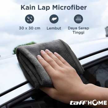 TaffHOME Kain Lap Microfiber Mobil Cleaning Towel Soft High Absorption - H-30